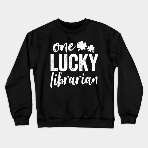 One Lucky Librarian Crewneck Sweatshirt by DetourShirts